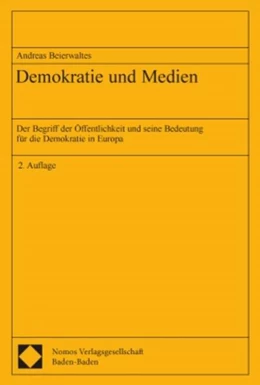 Abbildung von Demokratie und Medien | 2. Auflage | 2002 | beck-shop.de