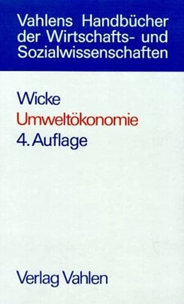 Abbildung von Wicke | Umweltökonomie | 4. Auflage | 1993 | beck-shop.de