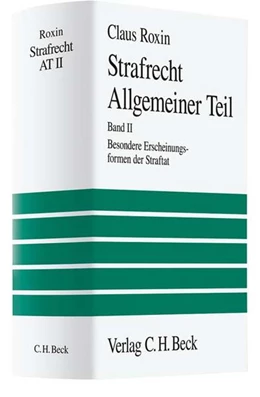 Abbildung von Roxin | Strafrecht Allgemeiner Teil Band II: Besondere Erscheinungsformen der Straftat | 1. Auflage | 2003 | beck-shop.de