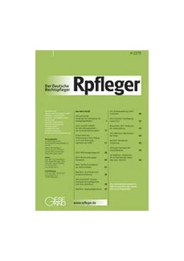 Abbildung von Der Deutsche Rechtspfleger – Rpfleger | 126. Auflage | 2018 | beck-shop.de