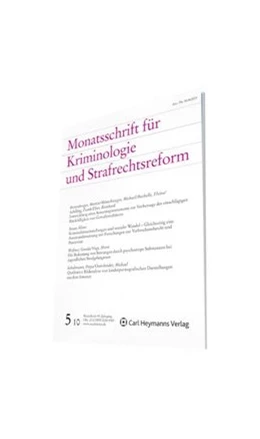 Abbildung von Albrecht / Remschmidt | Monatsschrift für Kriminologie und Strafrechtsreform | 101. Auflage | 2018 | beck-shop.de