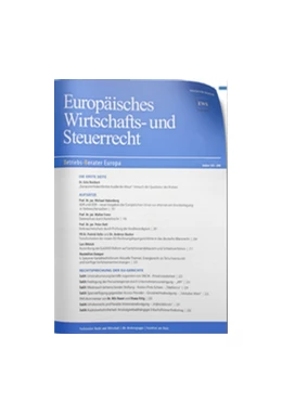 Abbildung von Europäisches Wirtschafts- und Steuerrecht • EWS | 28. Auflage | 2018 | beck-shop.de