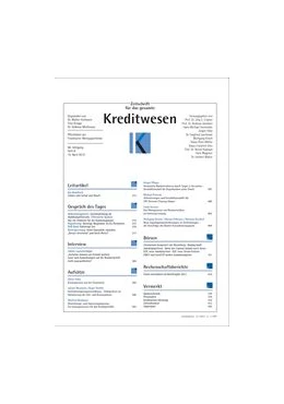Abbildung von Zeitschrift für das gesamte Kreditwesen • ZfgK | 71. Auflage | 2018 | beck-shop.de