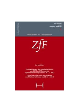 Abbildung von Zeitschrift für das Fürsorgewesen – ZfF | 70. Auflage | 2018 | beck-shop.de