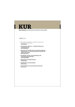 Abbildung von KUR • Kunst und Recht | 20. Auflage | 2018 | beck-shop.de