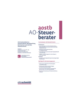 Abbildung von Der AO-Steuer-Berater - aostb | 1. Auflage | 2018 | beck-shop.de