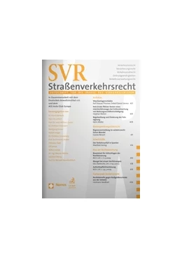 Abbildung von Straßenverkehrsrecht • SVR | 18. Auflage | 2018 | beck-shop.de