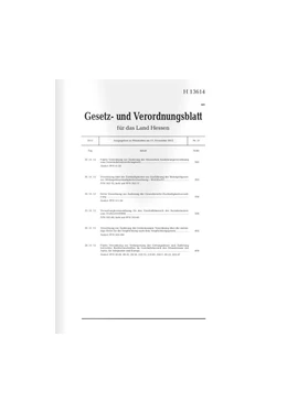 Abbildung von Gesetz- und Verordnungsblatt für das Land Hessen | 1. Auflage | 2016 | beck-shop.de