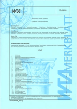 Abbildung von Hydrophobierende Imprägnierung von mineralischen Baustoffen | 1. Auflage | 2010 | beck-shop.de