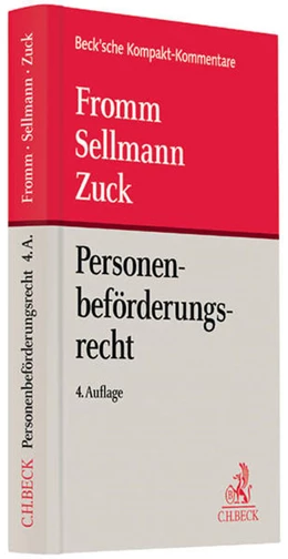 Abbildung von Fromm / Sellmann | Personenbeförderungsrecht | 4. Auflage | 2013 | beck-shop.de