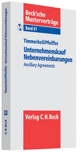 Abbildung von Timmerbeil / Pfeiffer | Unternehmenskauf - Nebenvereinbarungen | 1. Auflage | 2010 | Band 61 | beck-shop.de