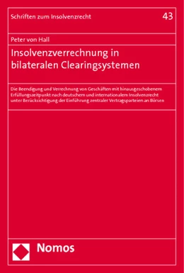 Abbildung von von Hall | Insolvenzverrechnung in bilateralen Clearingsystemen | 1. Auflage | 2011 | beck-shop.de