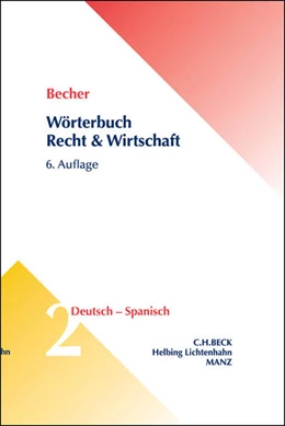 Abbildung von Becher | Wörterbuch Recht & Wirtschaft = Diccionário de Derecho y Economía | 6. Auflage | 2015 | beck-shop.de