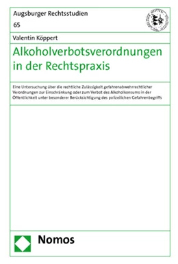 Abbildung von Köppert | Alkoholverbotsverordnungen in der Rechtspraxis | 1. Auflage | 2011 | 65 | beck-shop.de