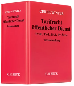 Abbildung von Cerff / Winter
   
  | Tarifrecht öffentlicher Dienst | 82. Auflage | 2022 | beck-shop.de