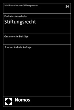 Abbildung von Muscheler | Stiftungsrecht | 2. Auflage | 2011 | 34 | beck-shop.de