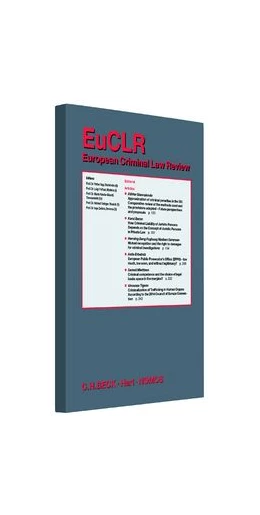 Abbildung von EuCLR • European Criminal Law Review | 8. Auflage | 2018 | beck-shop.de