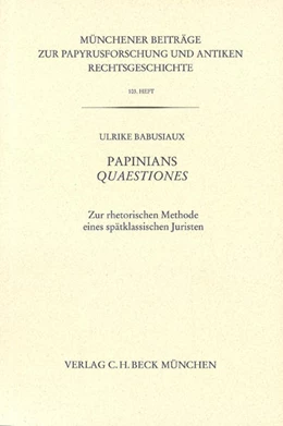 Abbildung von Babusiaux, Ulrike | Münchener Beiträge zur Papyrusforschung Heft 103 | 1. Auflage | 2011 | Heft 103 | beck-shop.de