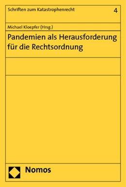 Abbildung von Kloepfer | Pandemien als Herausforderung für die Rechtsordnung | 1. Auflage | 2011 | beck-shop.de