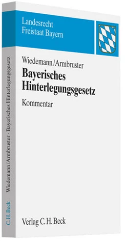 Abbildung von Wiedemann / Armbruster
   
  | Bayerisches Hinterlegungsgesetz | 1. Auflage | 2012 | beck-shop.de