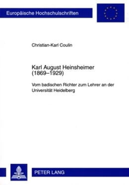 Abbildung von Coulin | Karl August Heinsheimer (1869-1929) | 1. Auflage | 2009 | 4891 | beck-shop.de