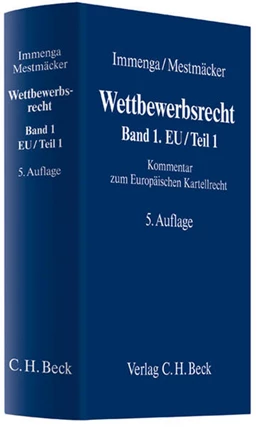 Abbildung von Immenga / Mestmäcker | Wettbewerbsrecht, Band 1: EU/Teil 1 | 5. Auflage | 2012 | beck-shop.de