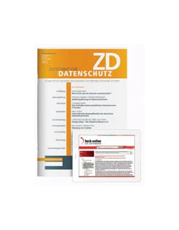 Abbildung von ZD • Zeitschrift für Datenschutz | 8. Auflage | 2018 | beck-shop.de