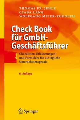 Abbildung von Jehle / Láng | Check Book für GmbH-Geschäftsführer | 6. Auflage | 2009 | beck-shop.de