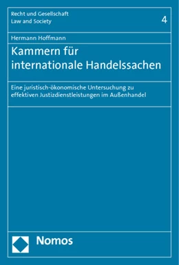 Abbildung von Hoffmann | Kammern für internationale Handelssachen | 1. Auflage | 2011 | 4 | beck-shop.de