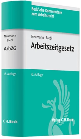 Abbildung von Neumann / Biebl | Arbeitszeitgesetz: ArbZG | 16. Auflage | 2012 | Band 7 | beck-shop.de