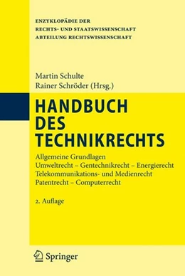Abbildung von Schulte / Schröder | Handbuch des Technikrechts | 2. Auflage | 2011 | beck-shop.de
