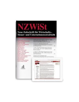 Abbildung von NZWiSt • Neue Zeitschrift für Wirtschafts-, Steuer- und Unternehmensstrafrecht | 7. Auflage | 2018 | beck-shop.de
