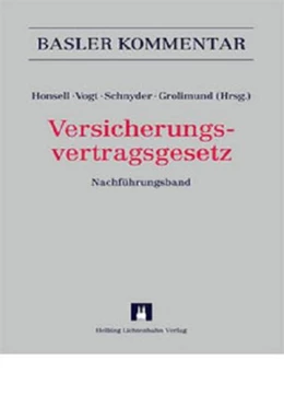 Abbildung von Honsell / Vogt | Versicherungsvertragsgesetz | 1. Auflage | 2012 | beck-shop.de